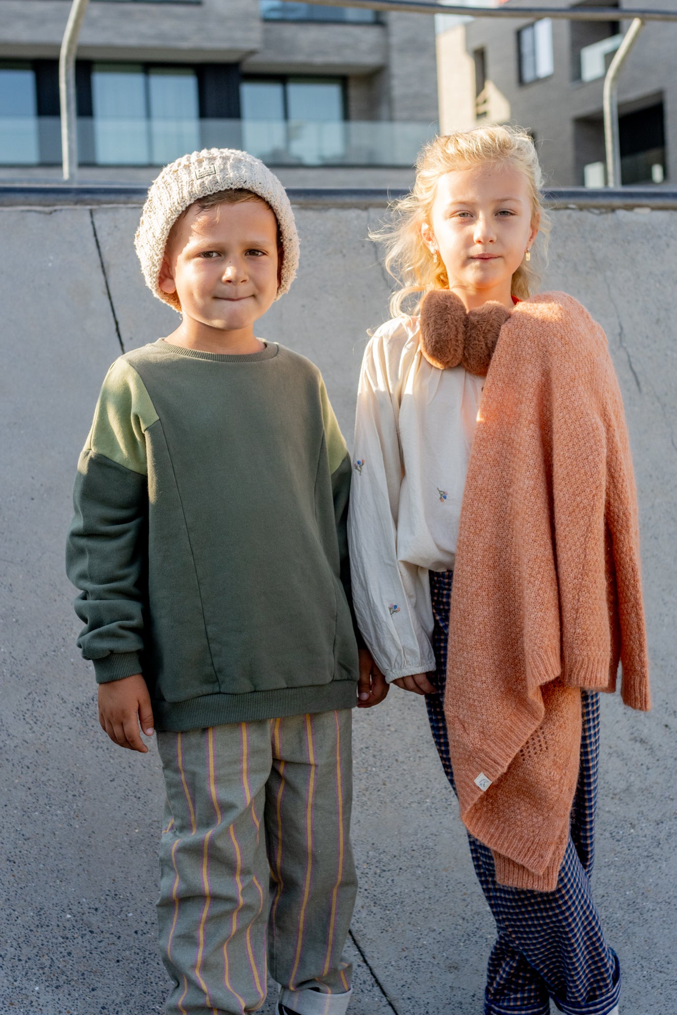 flower cardigan - LAST ONE 3-4 yr