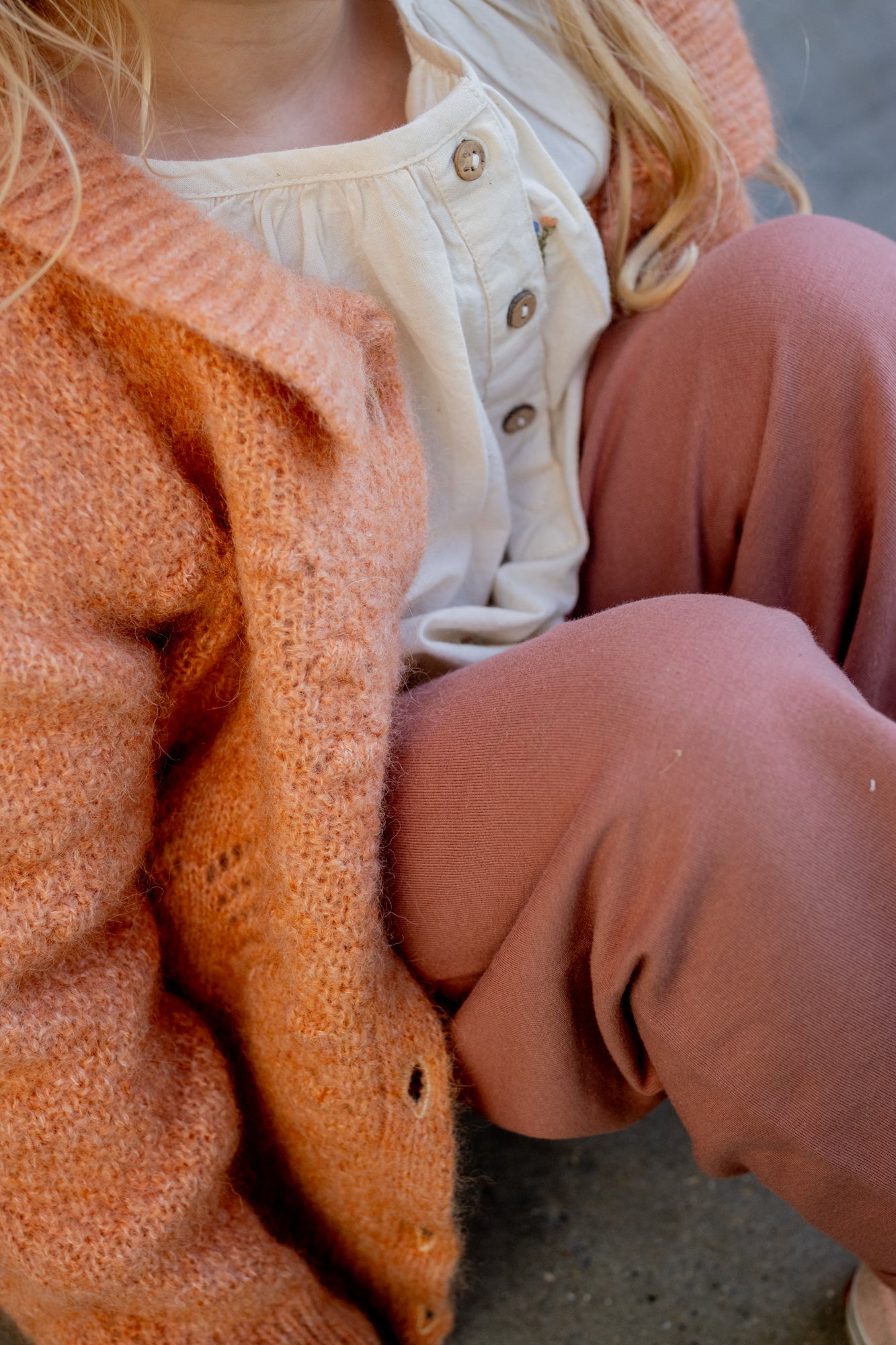 flower cardigan - LAST ONE 3-4 yr