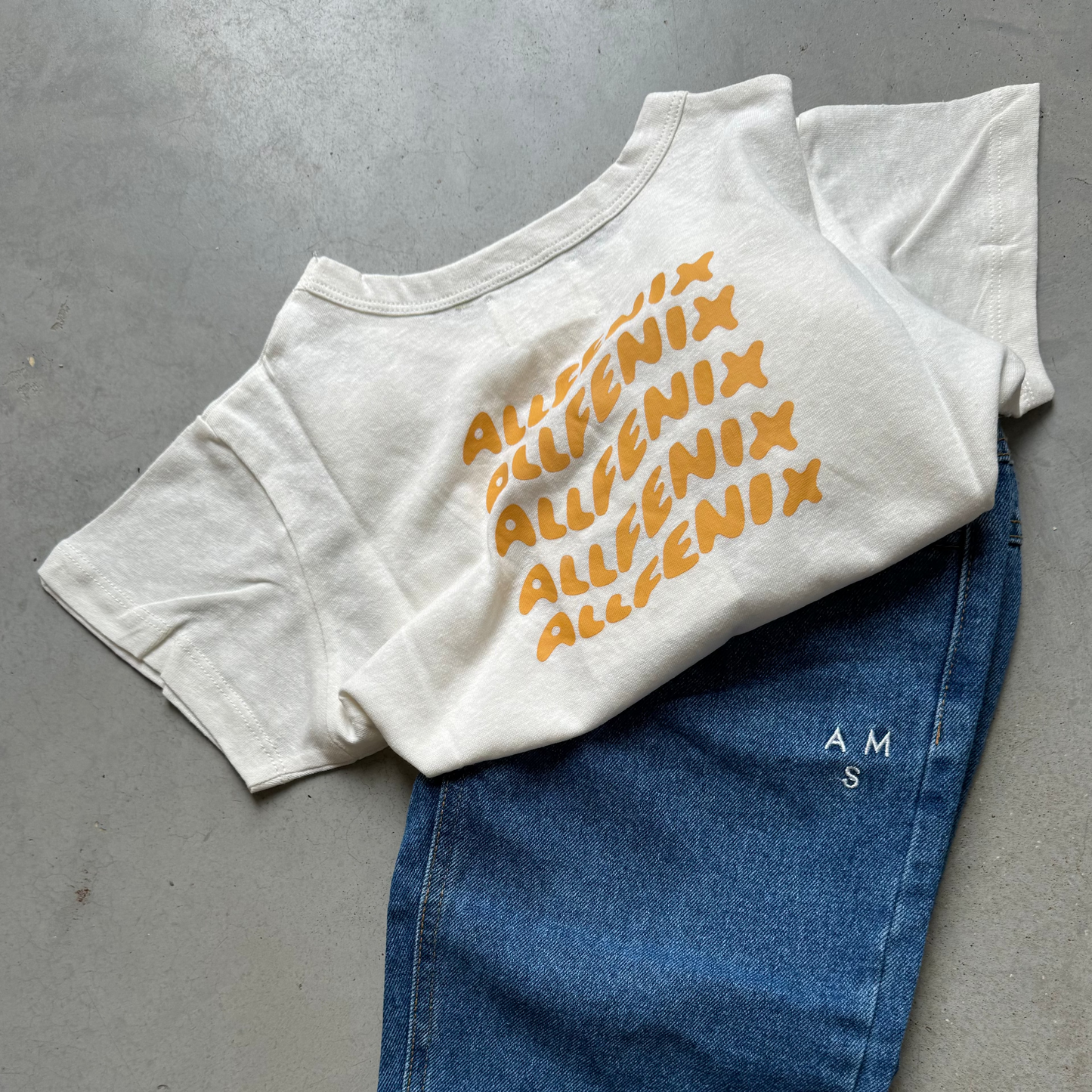 mini waves tee - sun yellow