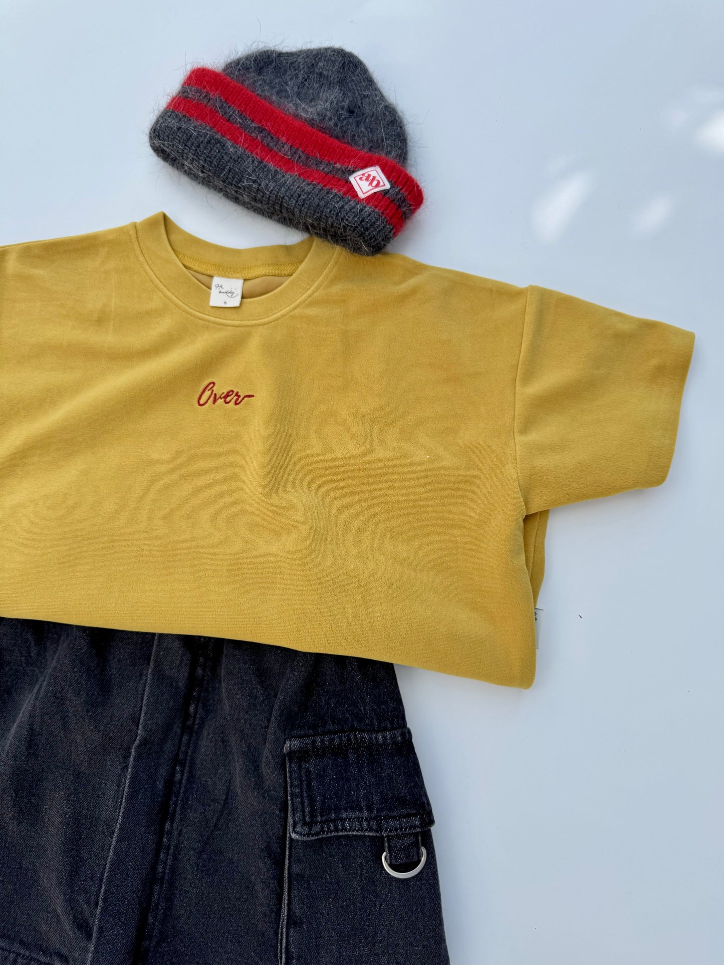 Over velvet tee - yellow