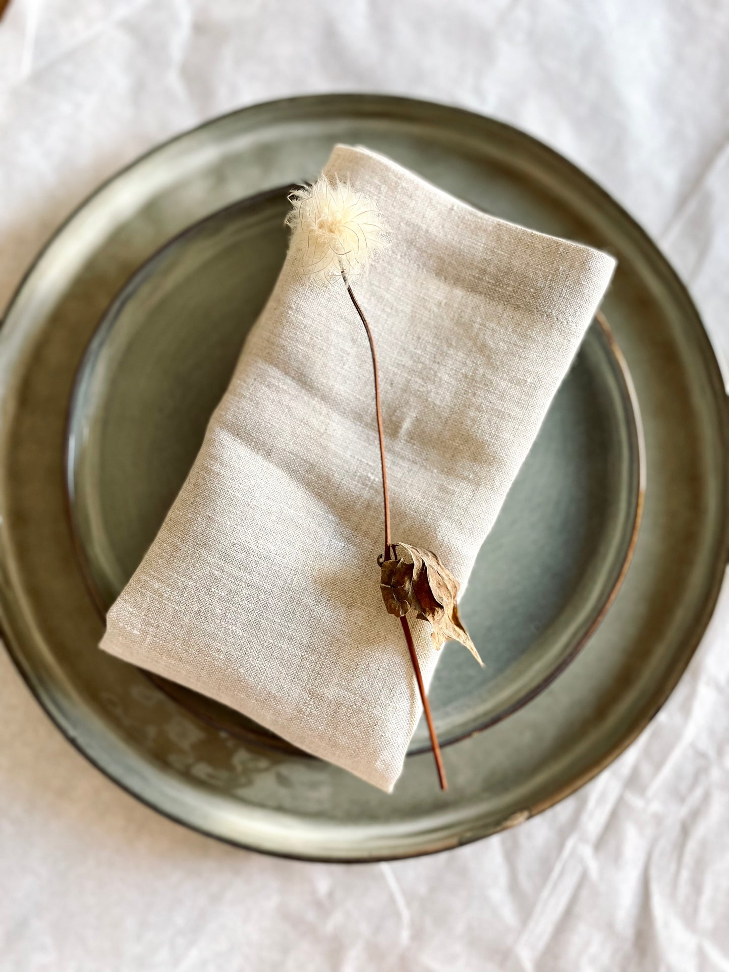 linen napkins - set beige