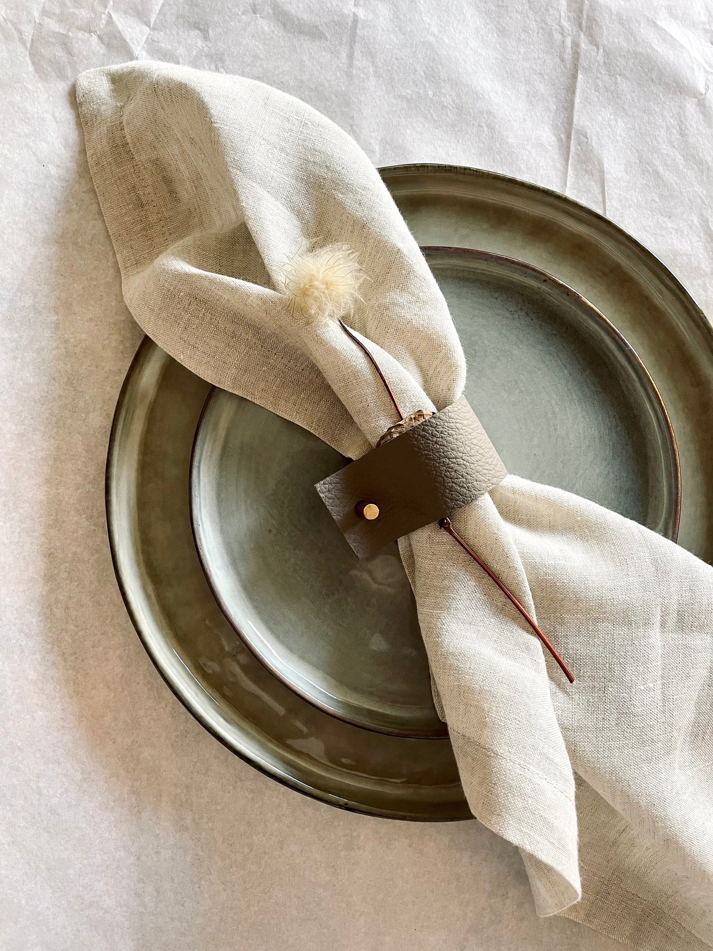 linen napkins - set beige