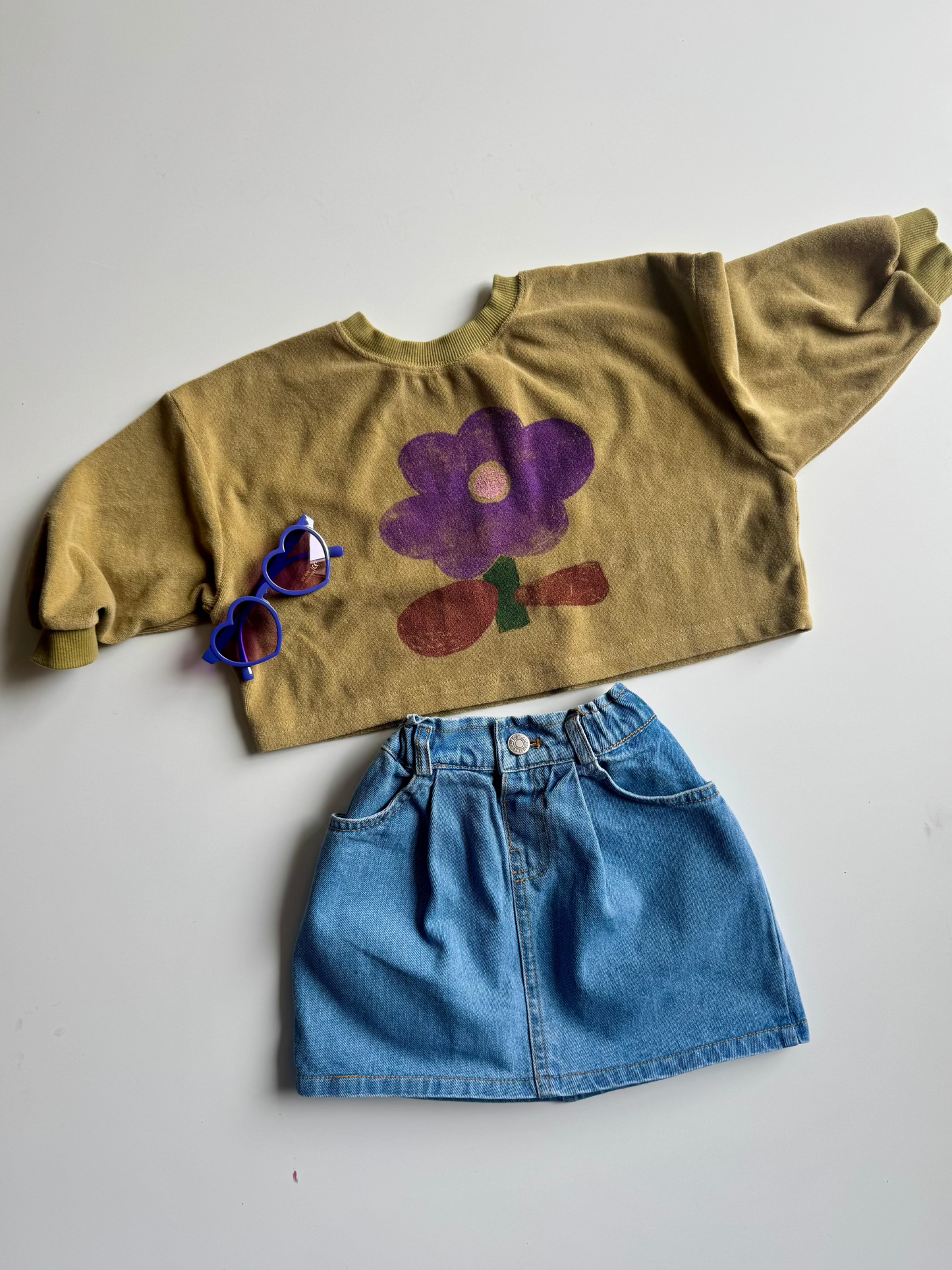Daisy crop sweater