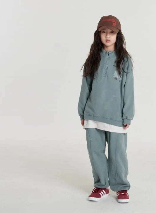 Tree half zip-up sweater