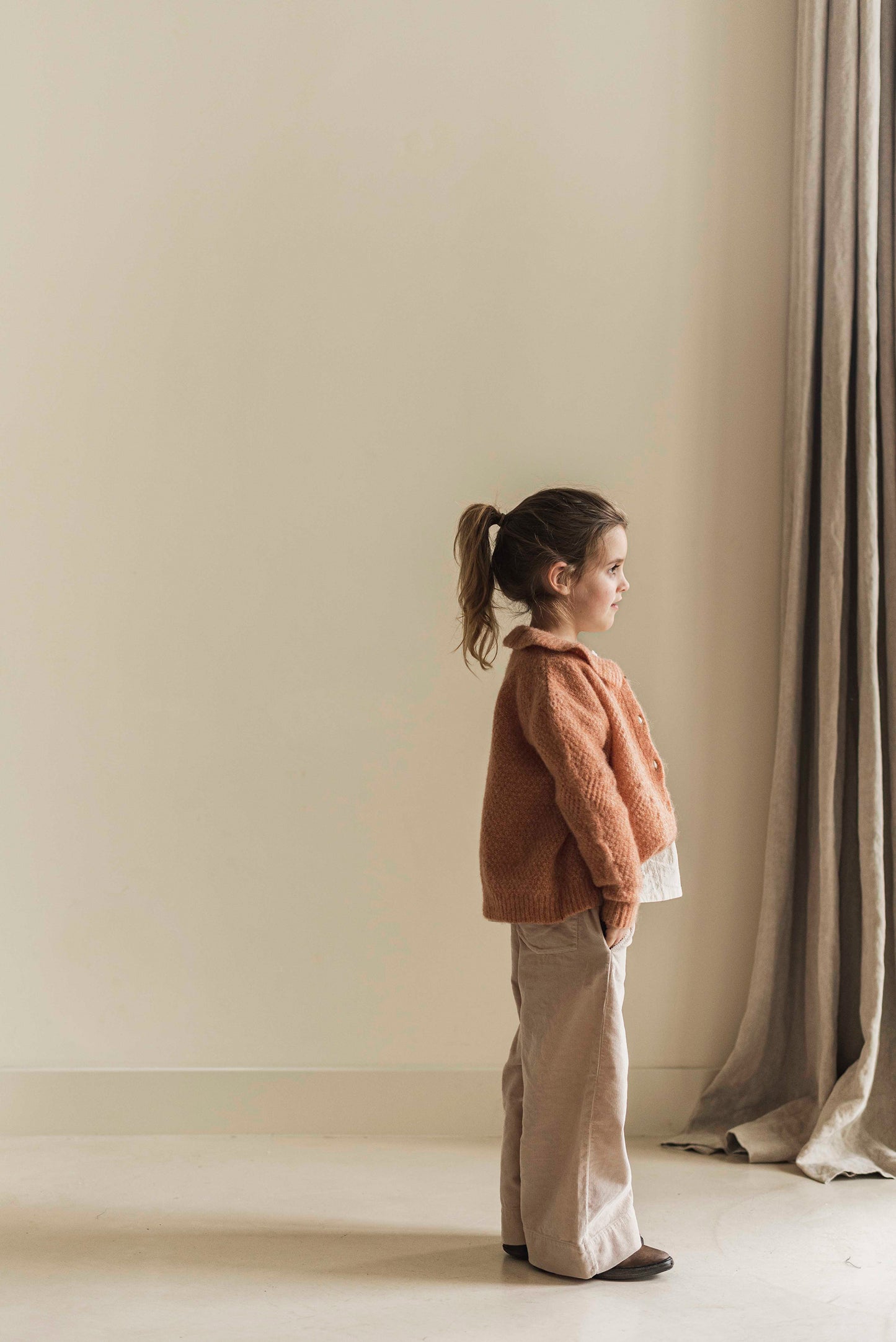 flower cardigan - LAST ONE 3-4 yr