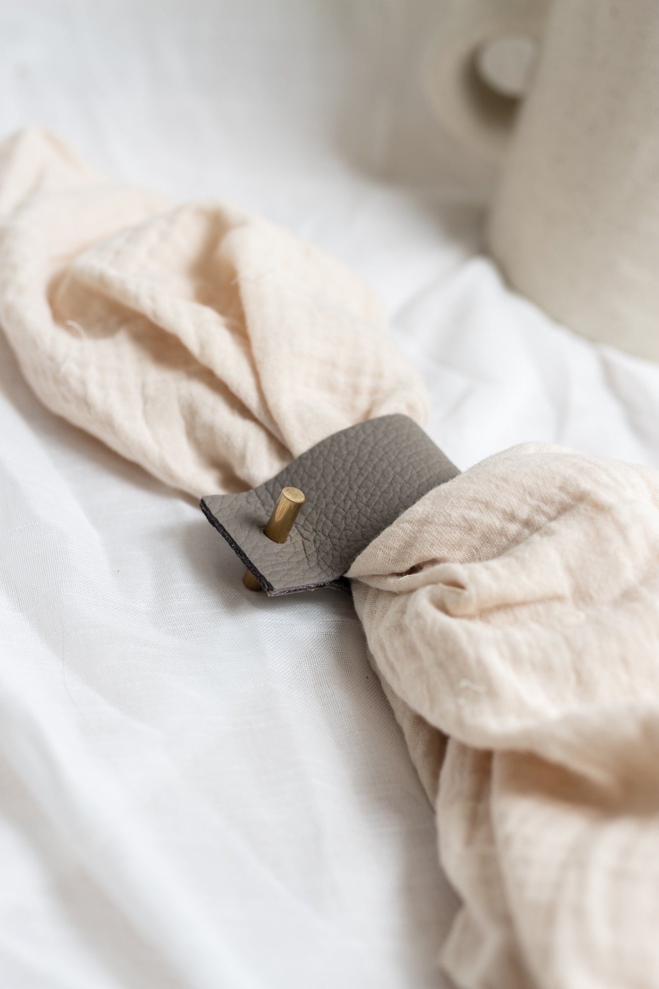 leather napkin rings - set