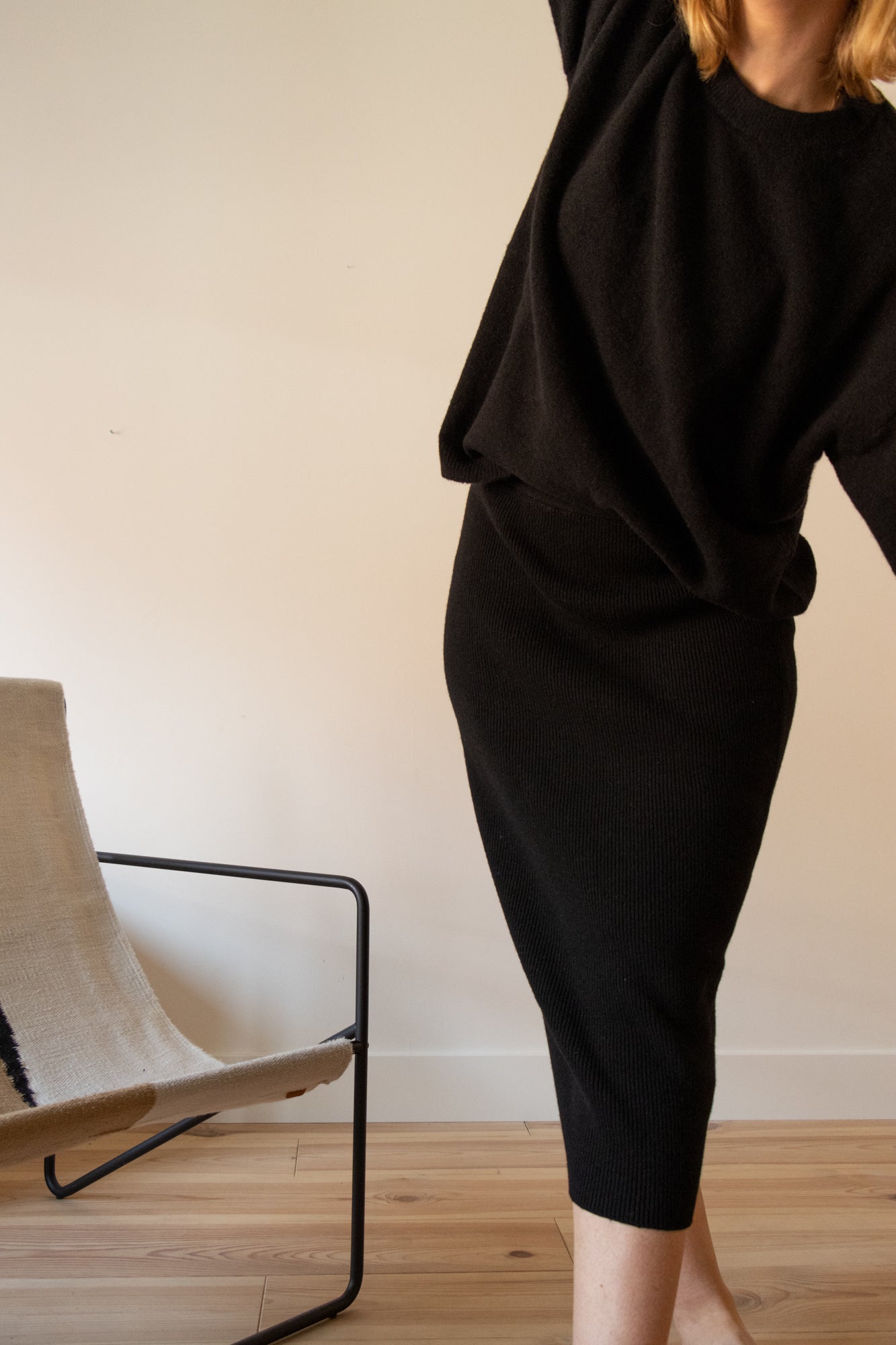 Albers - knitted skirt - black