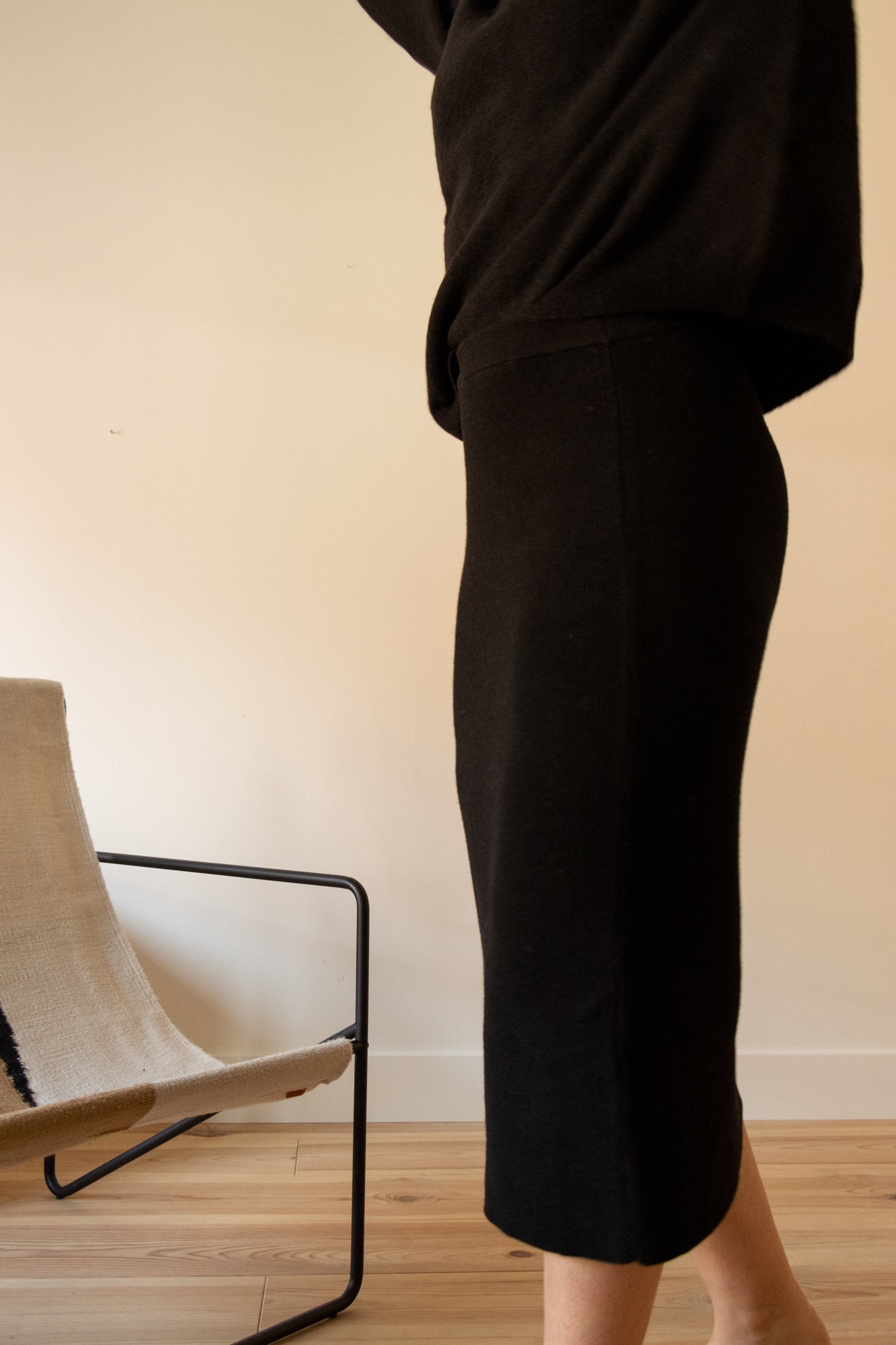 Albers - knitted skirt - black