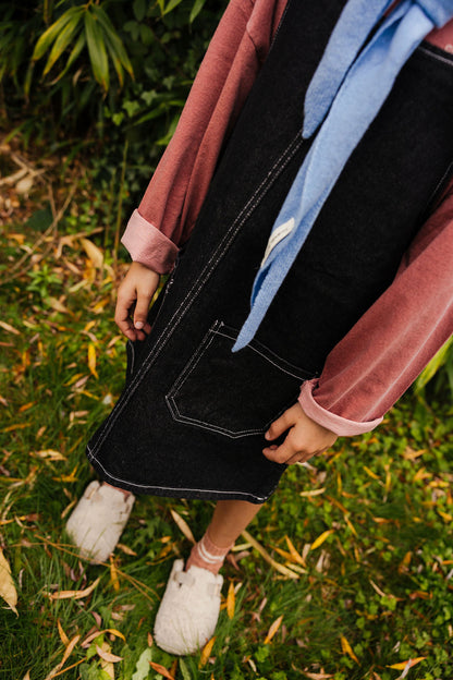Stitch denim dress