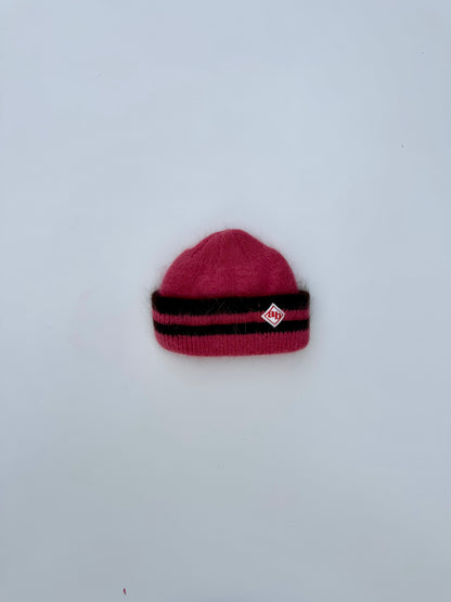 Mixed angora fisherman beanie
