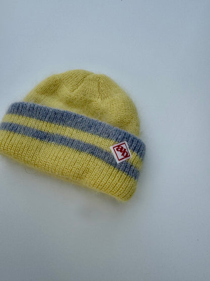 Mixed angora fisherman beanie