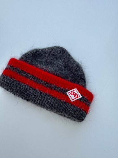 Mixed angora fisherman beanie
