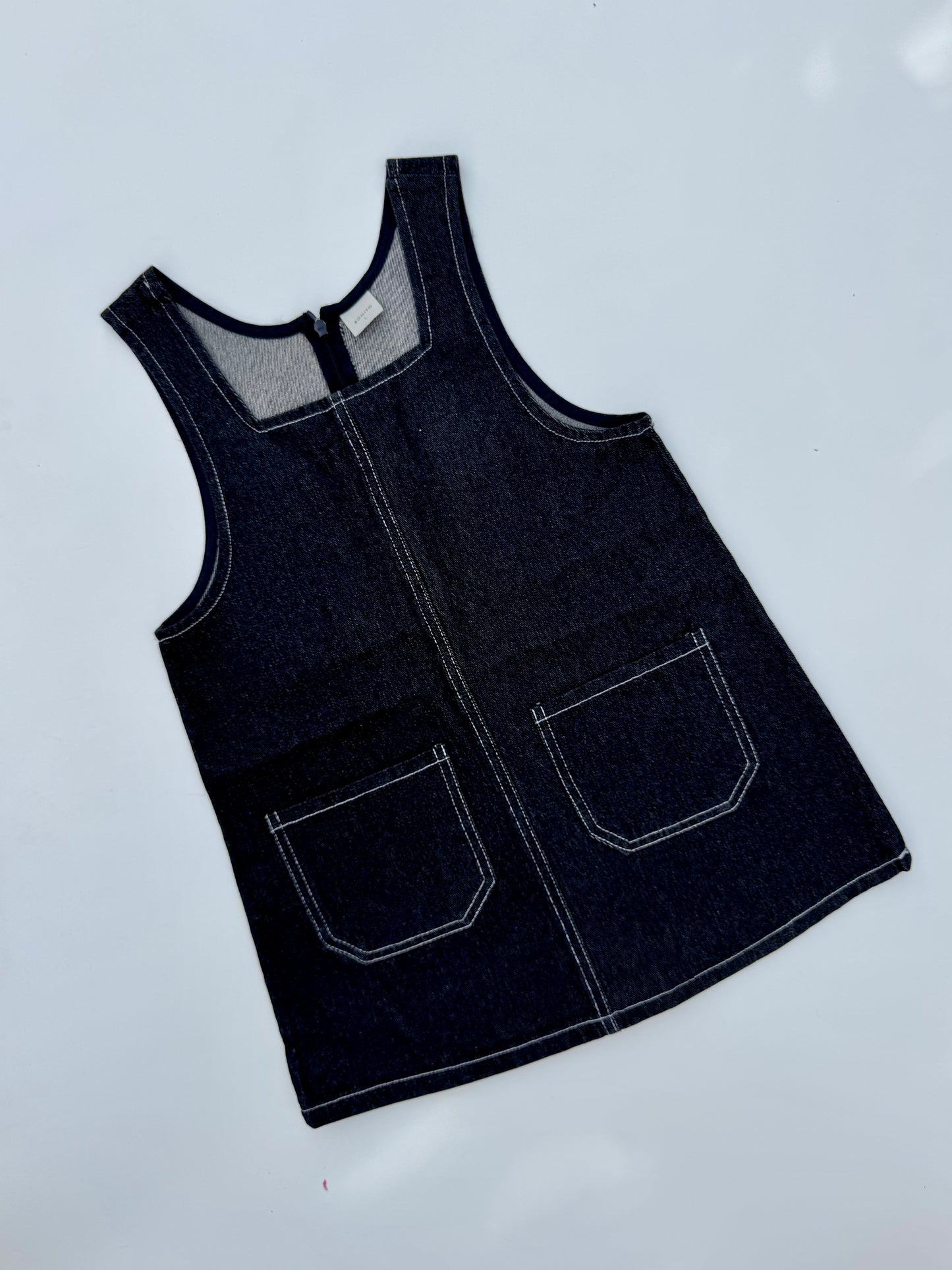 Stitch denim dress