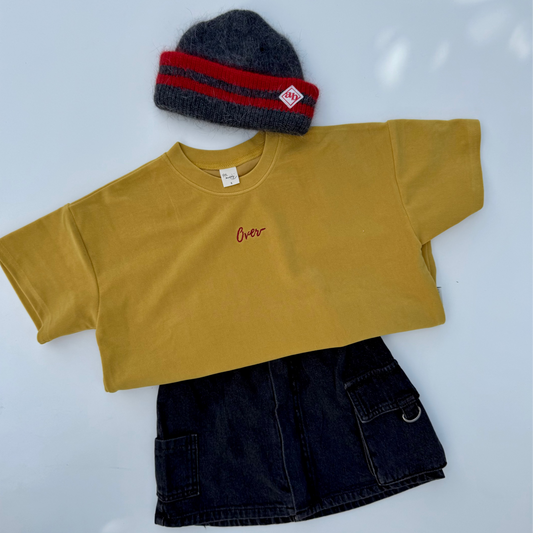 Over velvet tee - yellow