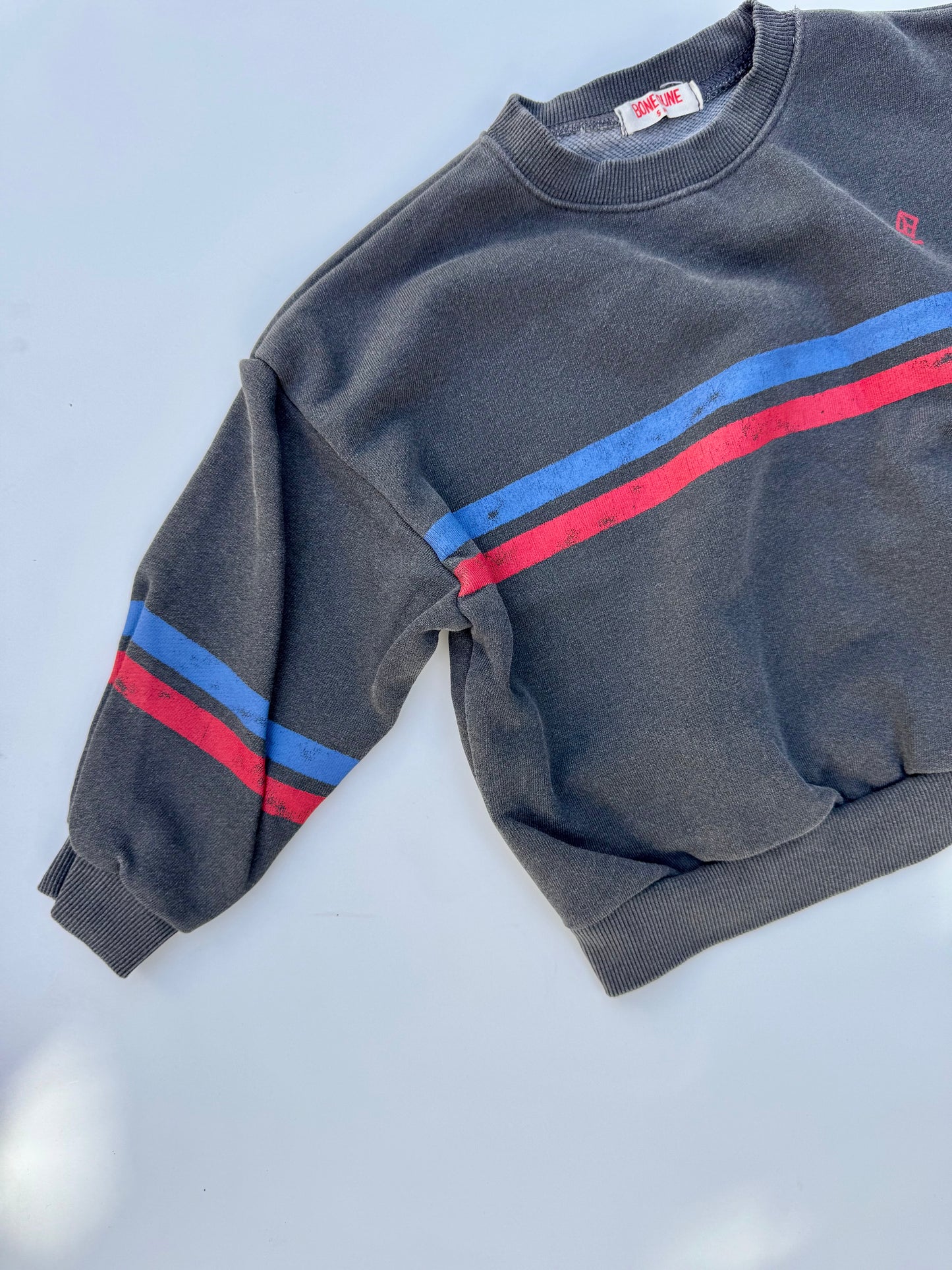 Two stripes pigment sweatshirt