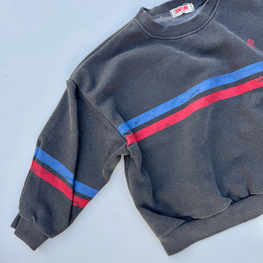 Two stripes pigment sweatshirt