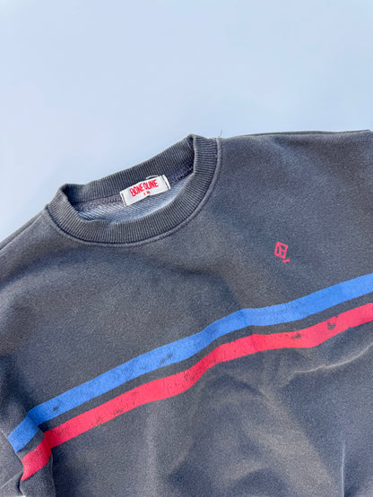 Two stripes pigment sweatshirt