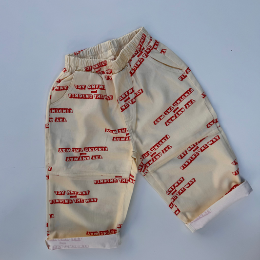 Lettering pants