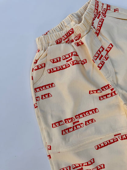 Lettering pants