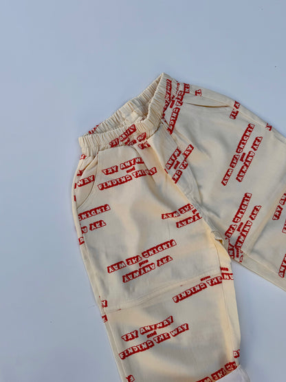 Lettering pants