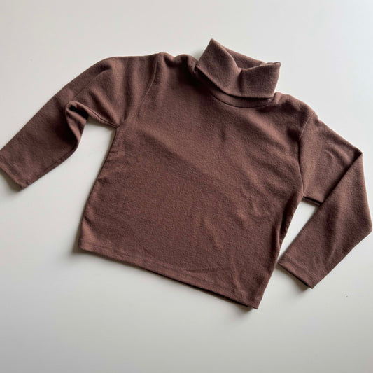 Turtleneck tee - mocha
