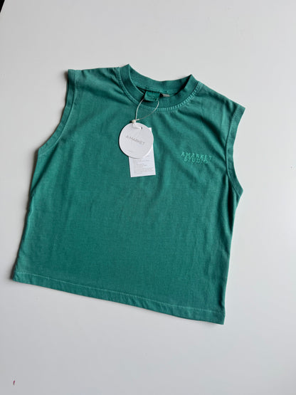 Sleeveless top - green