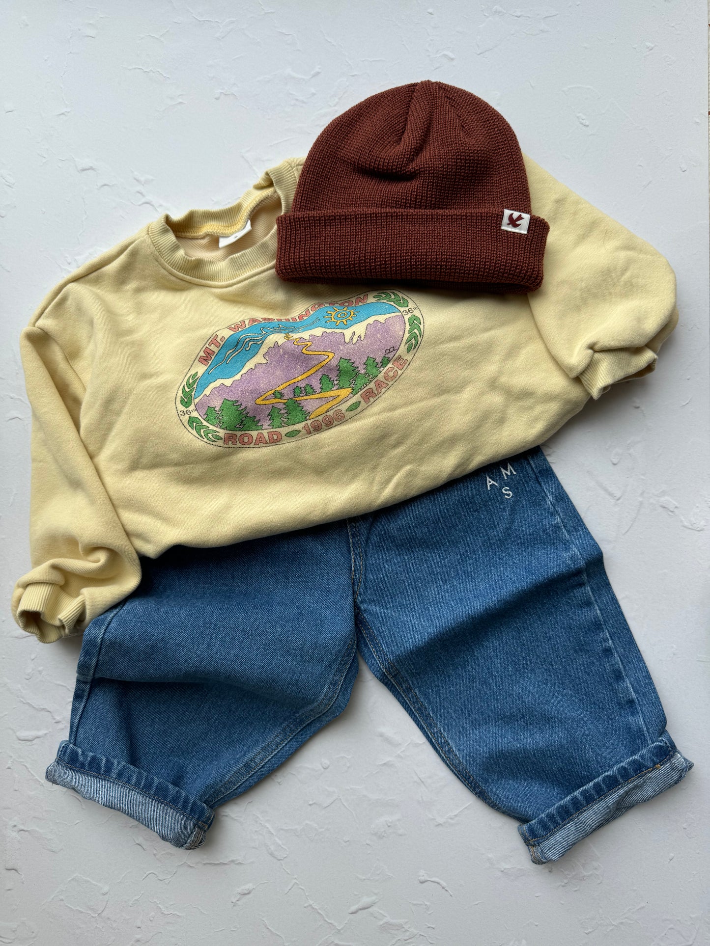 Mountain sweatshirt - butter