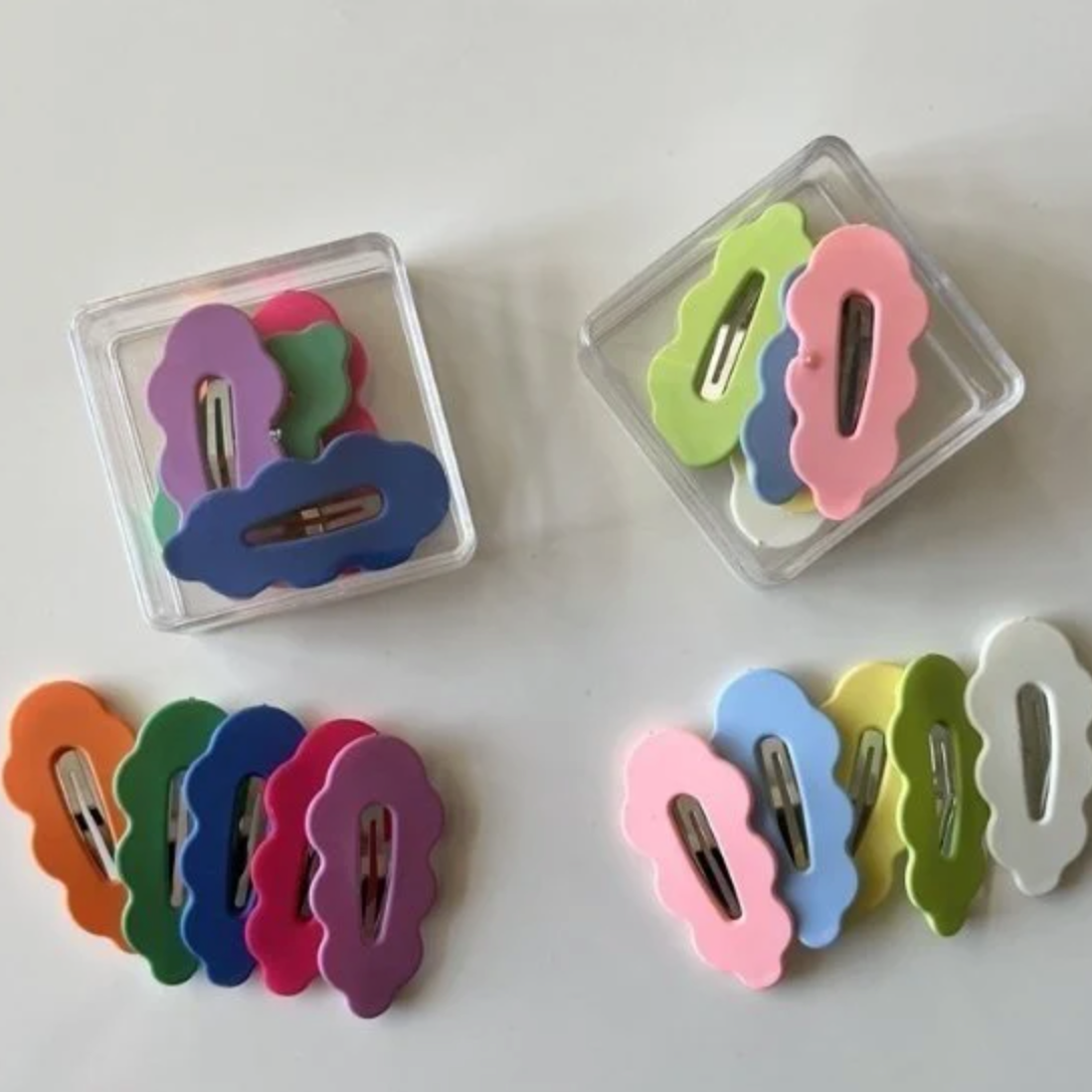 Funky hair clip set