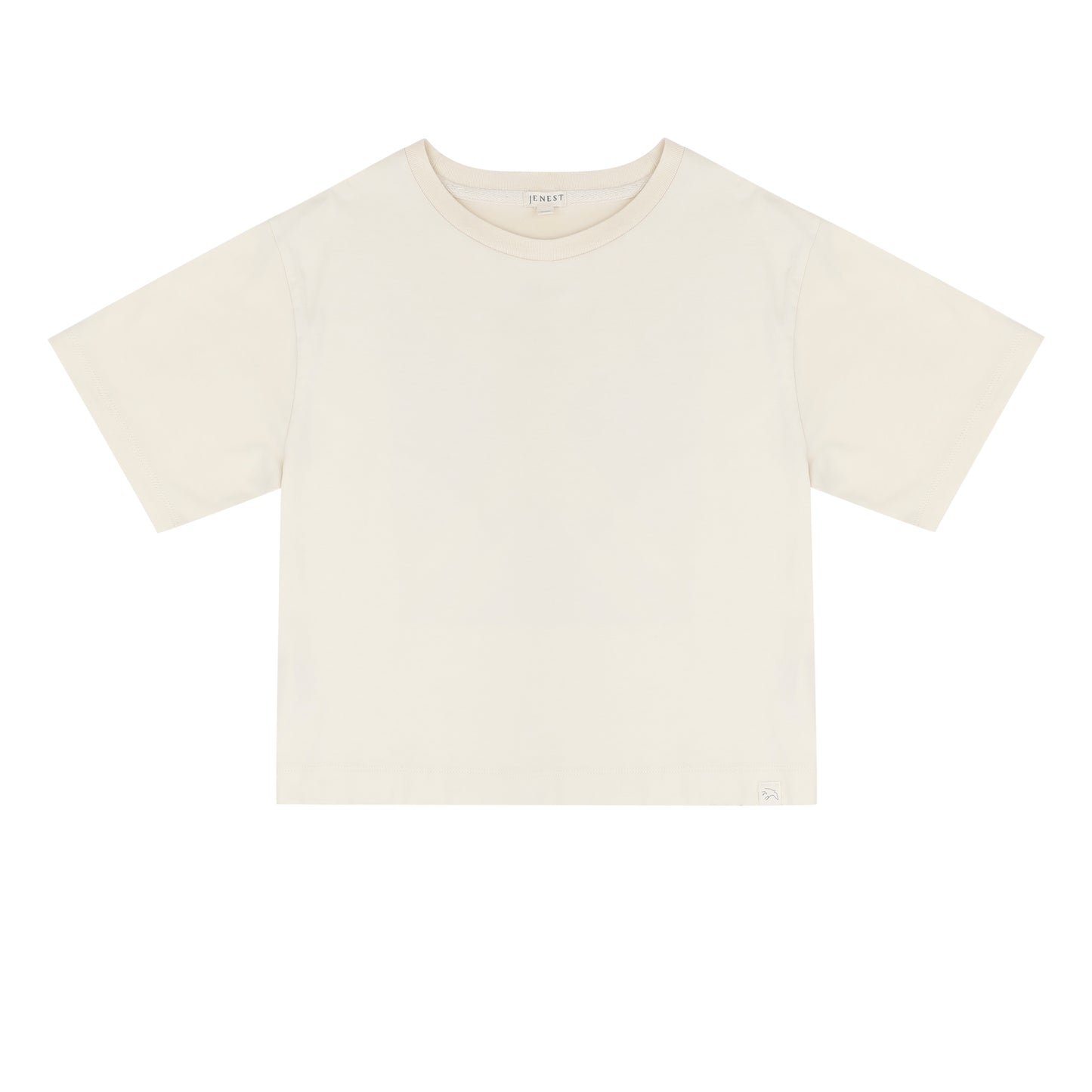 Mase oversized logo shirt - pebble ecru