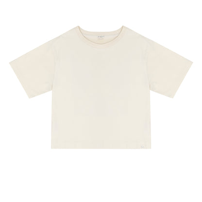 Mase oversized logo shirt - pebble ecru