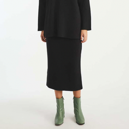 Albers - knitted skirt - black